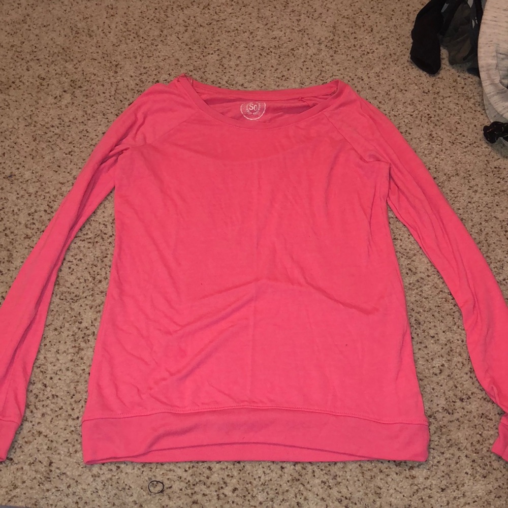 Pink long sleeve shirt